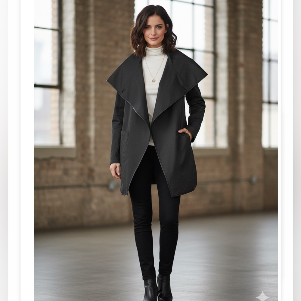 Mackage asymmetrical front lightweight jacket